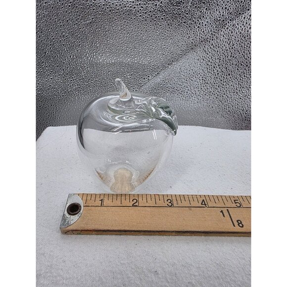 Princess House Exclusive Handblown Glass Apple Paperweight Made In USA - Picture 3 of 4